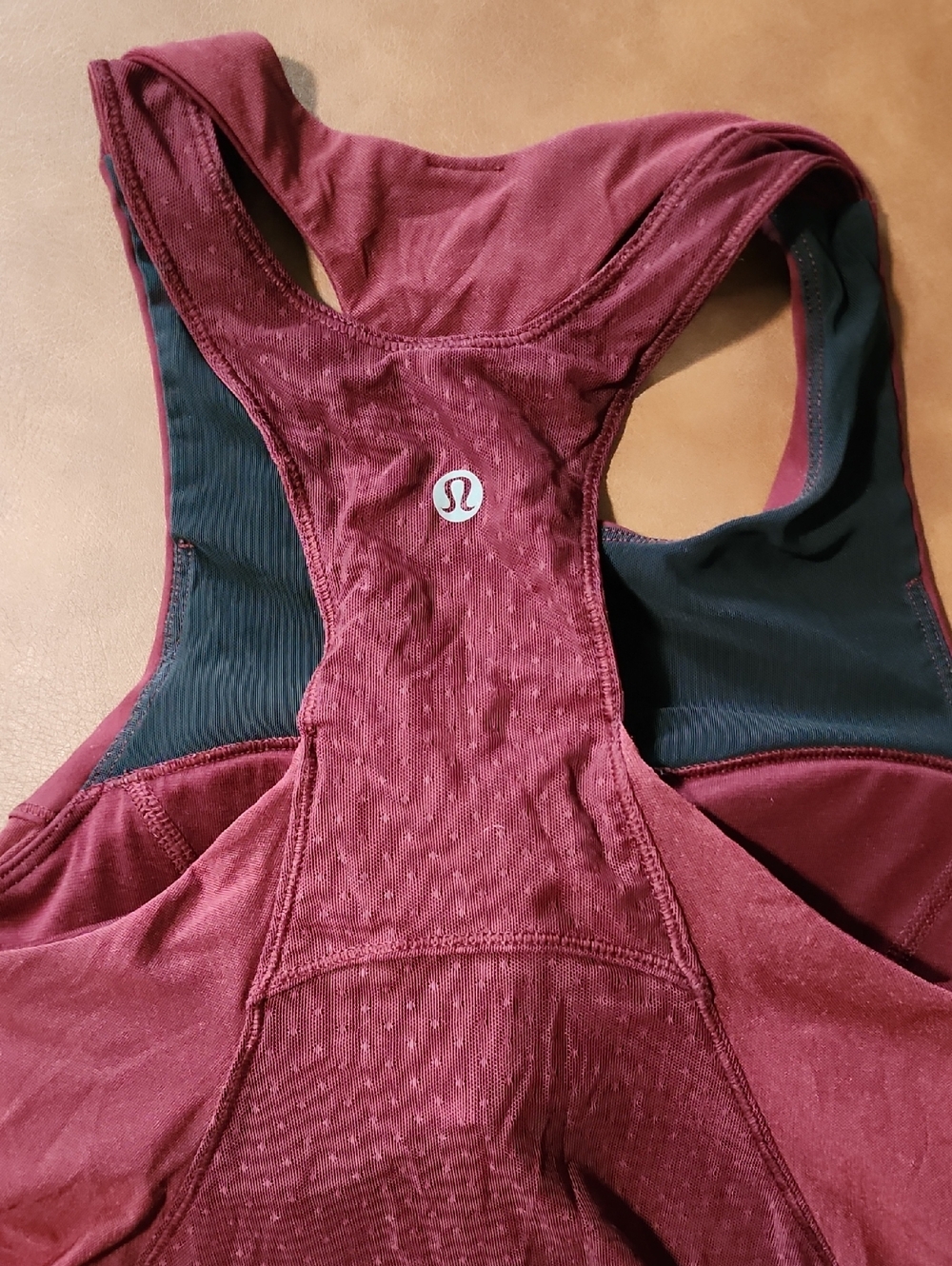 lululemon athletica Women's Maroon Racerback Tank Top